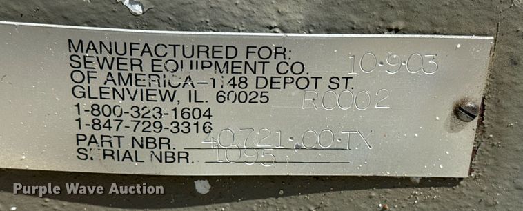 image for item EG8094 2003 Bean 4072100TX pump