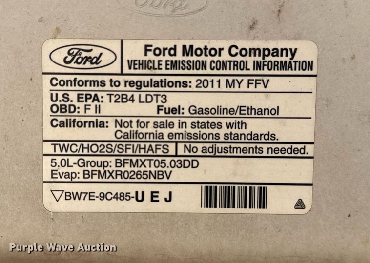 image for item EG8095 2011 Ford F150 SuperCrew pickup truck