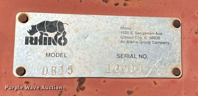 image for item EG8097 Rhino DB150 side boom rotary mower