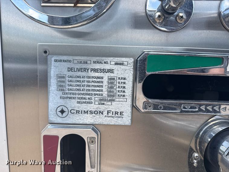 image for item EG8124 2007 Spartan Gladiator pumper fire truck