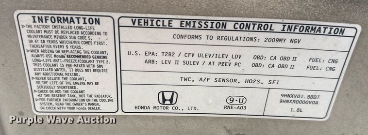 image for item EG8421 2009 Honda Civic 