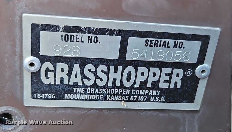 image for item EJ0167 Grasshopper 928D ZTR lawn mower