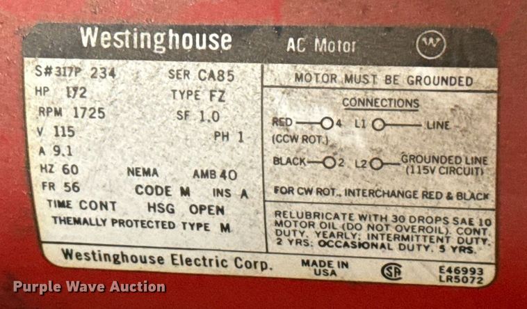 image for item EJ4731 Bear service equipment