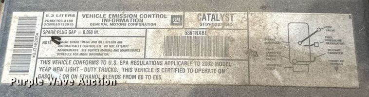 image for item EJ4742 2002 Chevrolet Tahoe SUV