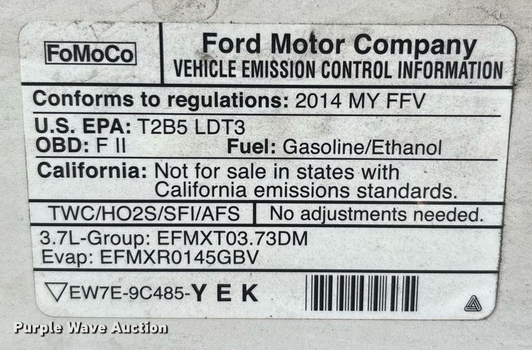 image for item EJ7591 2014 Ford Explorer Police interceptor SUV