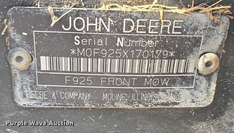 image for item EK5356 John Deere F925 lawn mower