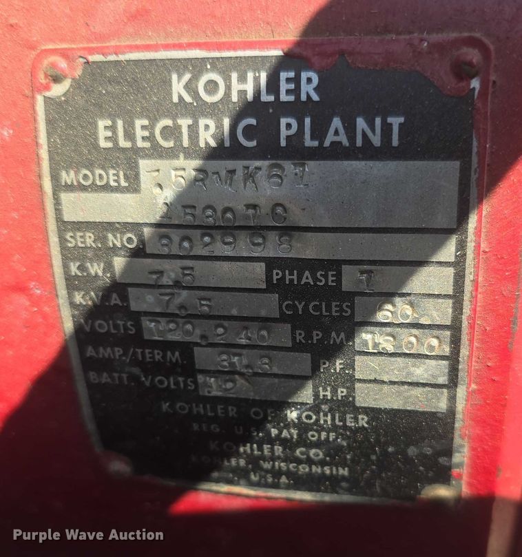 image for item EK5357 Kohler 5RMK61  light plant