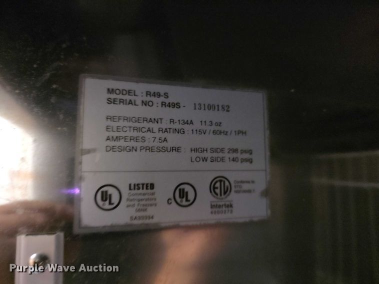 image for item EK5419 Master-Bilt Fusion R49S fridge 