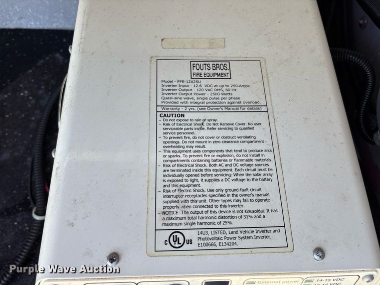 image for item EL2131 2004 Ford F350 Super Duty brush fire truck