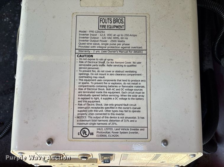 image for item EL2131 2004 Ford F350 Super Duty brush fire truck