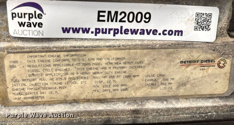 image for item EM2009 Detroit Diesel Series 60 engine