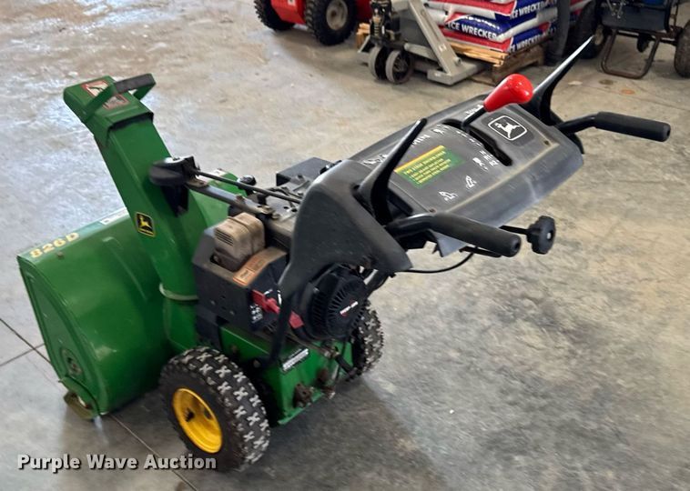 image for item EM2028 John Deere 826D snow blower