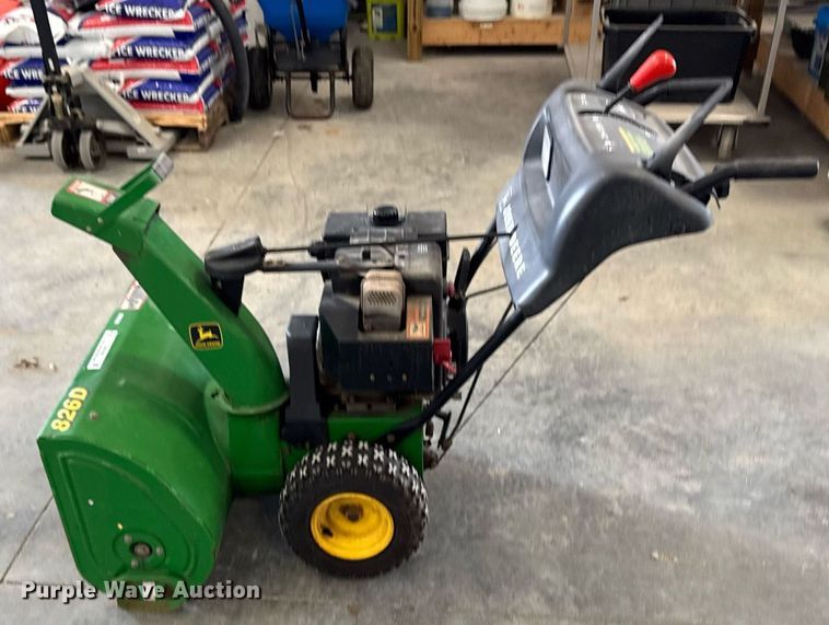image for item EM2028 John Deere 826D snow blower
