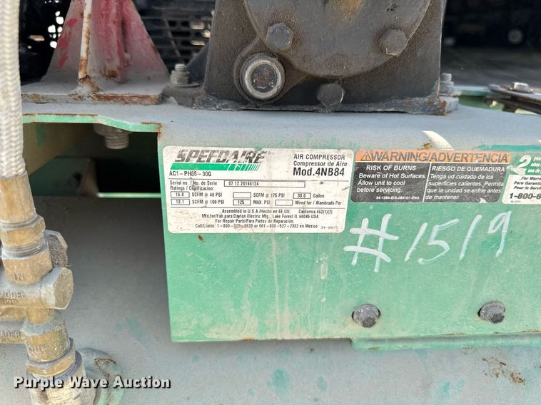 image for item EM2069 Speedaire  4NB84  air compressors