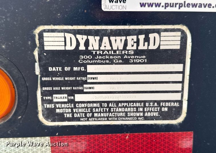 image for item EM2076 2013 Dynaweld LB52-24DPS lowboy equipment trailer