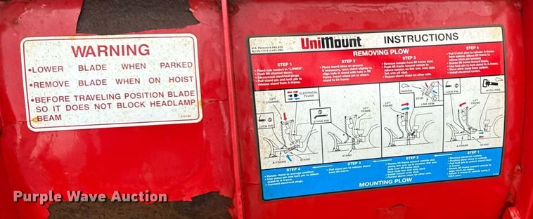 image for item EM2082 Western Unimount snow plow