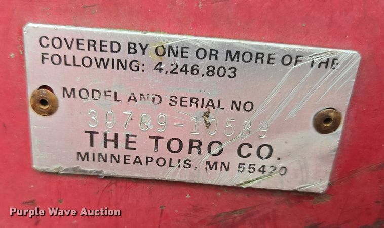 image for item EN3863 Toro Groundsmaster 345 lawn mower