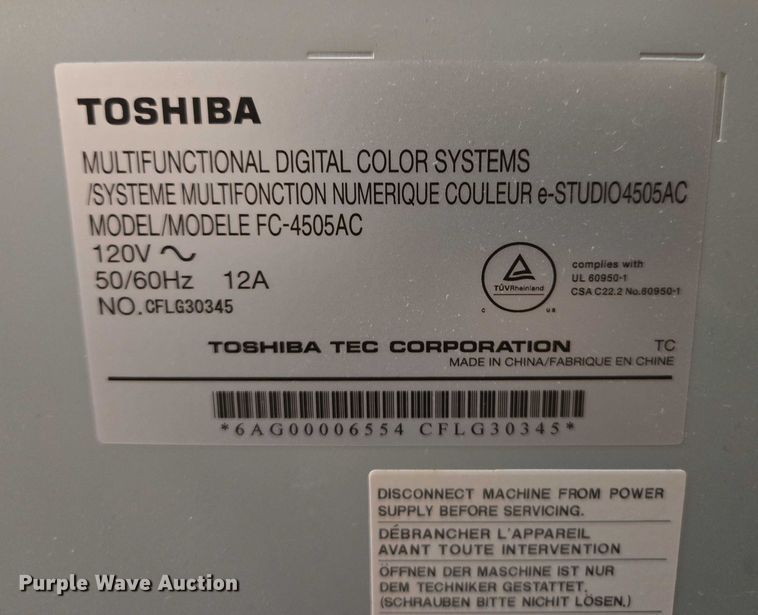image for item EN3864 Toshiba e-studio4505AC printer
