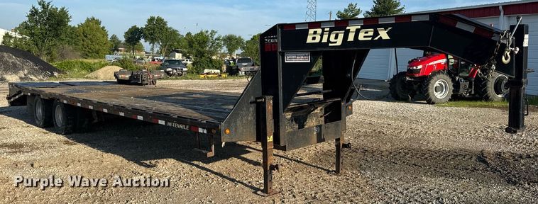 image for item EN4566 2016 Big Tex 22GN-25BK+5MR equipment trailer