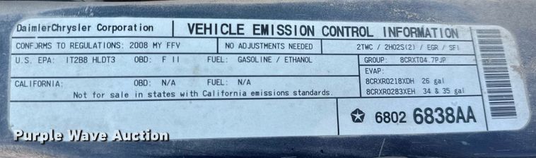 image for item EN4596 2008 Dodge Ram 1500 pickup truck