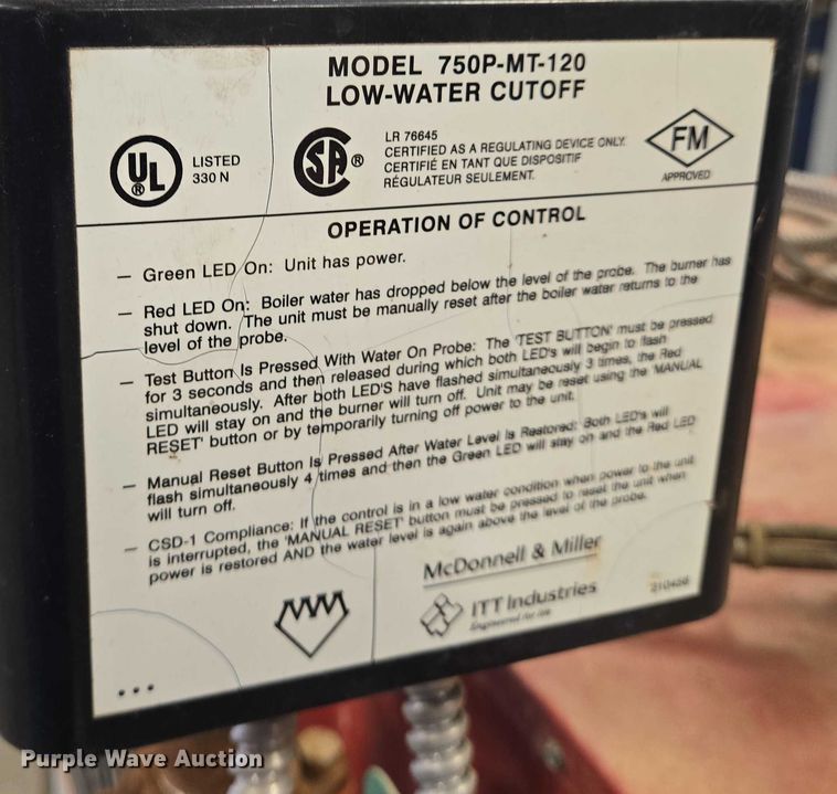 image for item EN8128 Clean Burn CB-525-S2 oil burner 