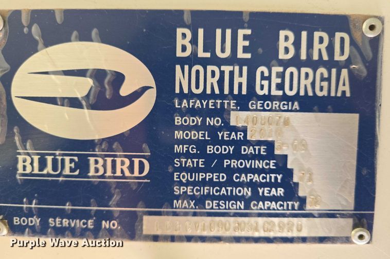 image for item EN8193 2010 Blue Bird Vision  school bus