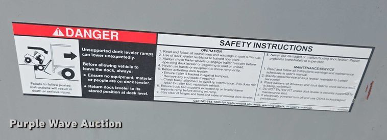 image for item EO1074 Serco Entromatic loading dock leveler