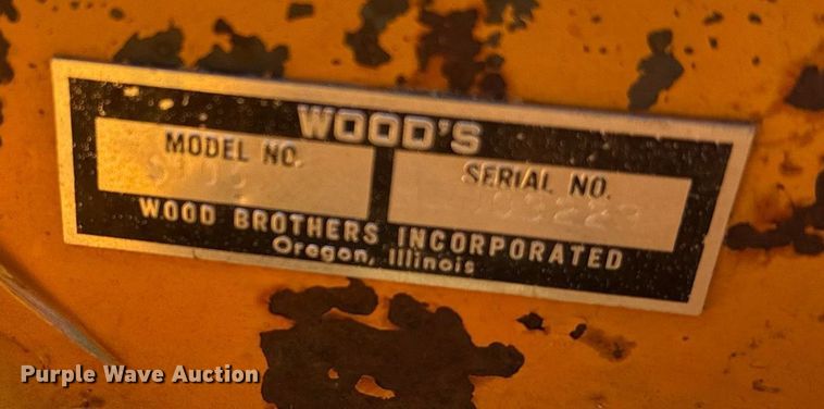 image for item ER2058 Woods S105 side boom rotary mower