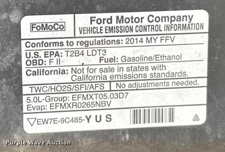 image for item ER2074 2014 Ford F150 XL SuperCrew pickup truck