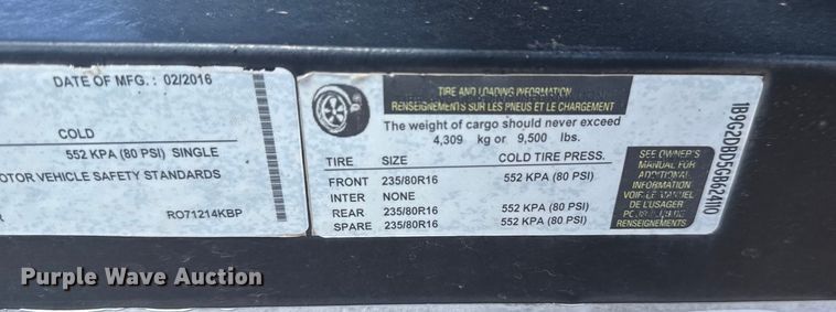 image for item ER2077 2016 Texas Pride RO71214KBP dump trailer