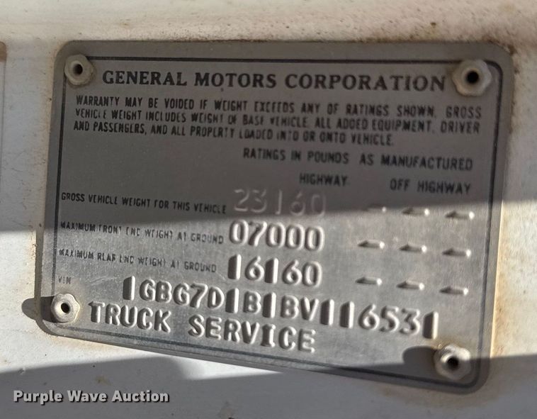 image for item ER2078 1981 Chevrolet C70 bucket truck