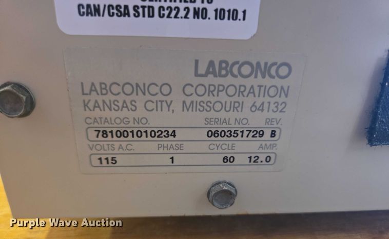 image for item ER5406 Labconco centrivap concentrator