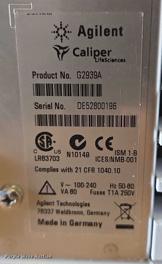 image for item ER5412 Agilent 2100 bioanalyzer system