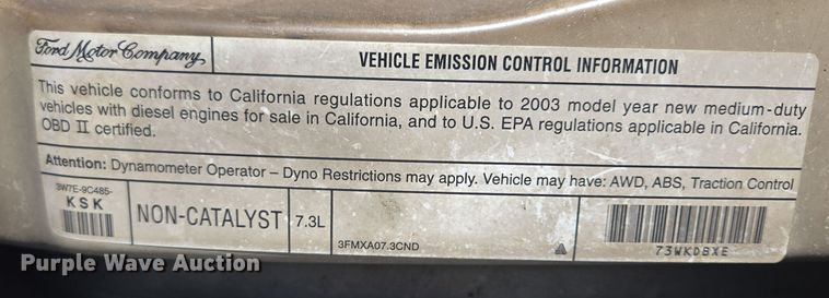 image for item ER5418 2003 Ford E450 Super Duty shuttle bus