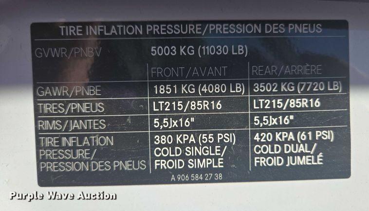 image for item ER5419 2008 Dodge Sprinter 3500 shuttle bus