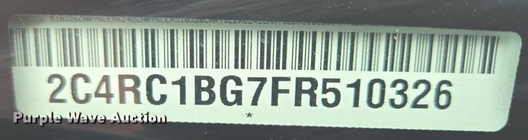 image for item ER5424 2015 Chrysler Town & Country van