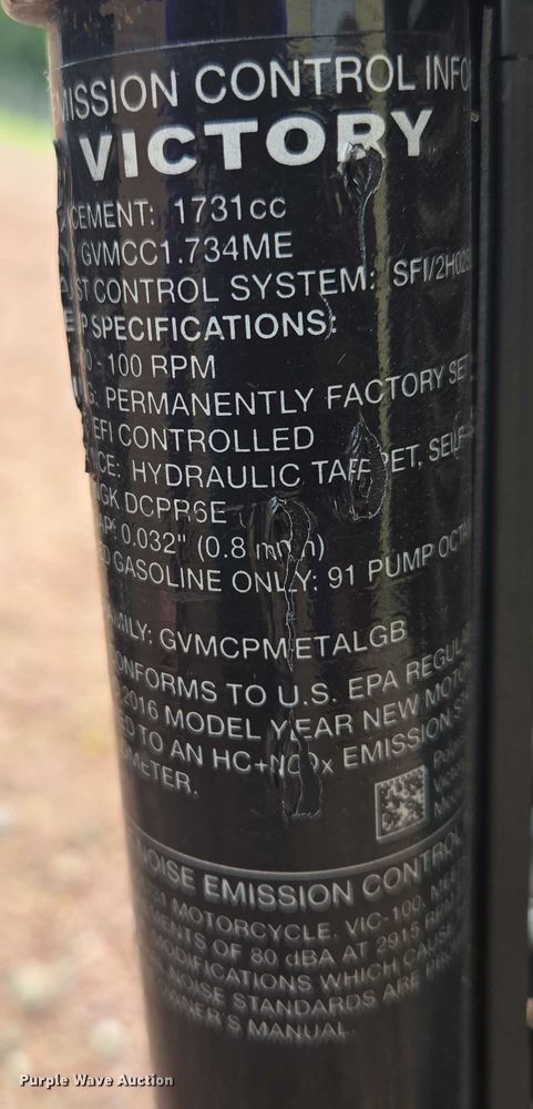 image for item ER5426 2016 Victory motorcycle