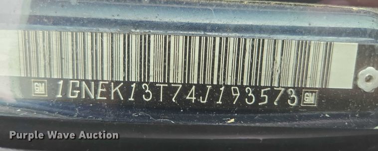 image for item ER5427 2004 Chevrolet Tahoe SUV