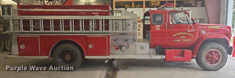 image for item ER5431 1985 GMC 7000 pumper fire truck