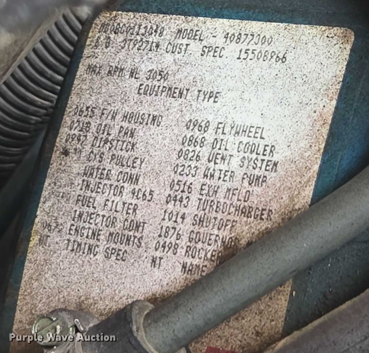 image for item ER5431 1985 GMC 7000 pumper fire truck