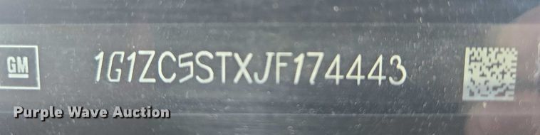 image for item ER5433 2018 Chevrolet Malibu 