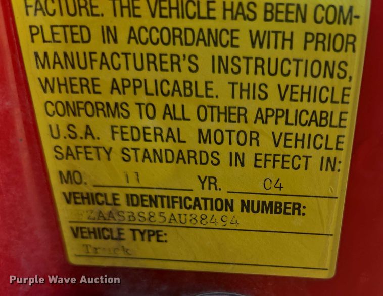 image for item ER5442 2005 Sterling L7500 dump truck