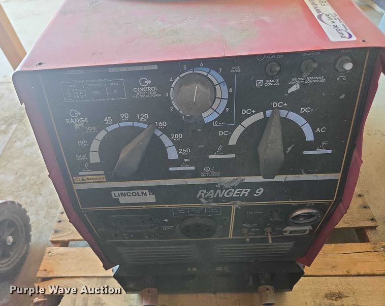 image for item FB9391 Lincoln Electric Ranger 9 welder/generator