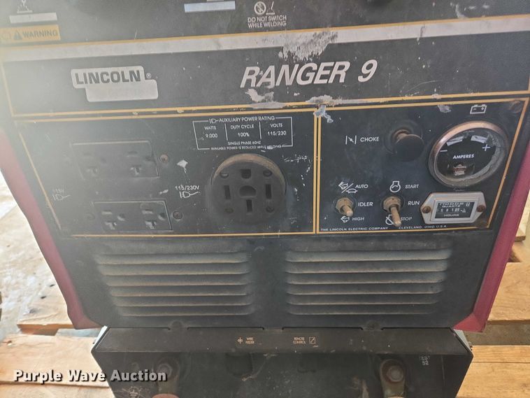 image for item FB9391 Lincoln Electric Ranger 9 welder/generator