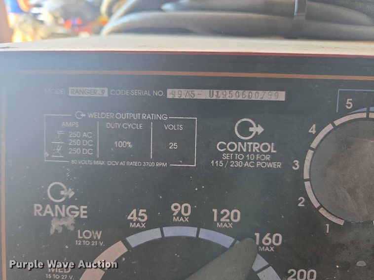 image for item FB9391 Lincoln Electric Ranger 9 welder/generator
