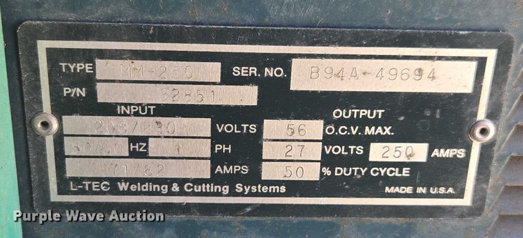 image for item FB9392 (2) L-Tec welders