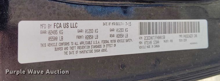 image for item IP9620 2015 Dodge Charger Police 