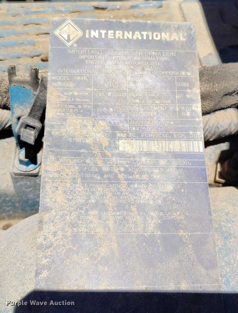 image for item IP9625 2005 International 7400 dump truck