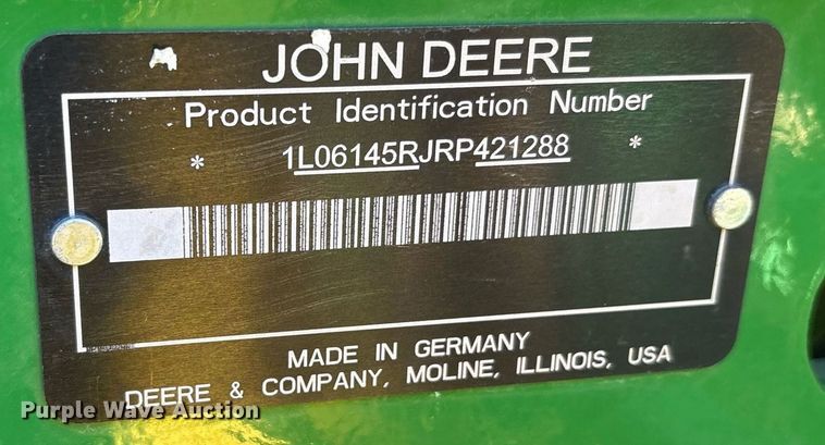 image for item DM1918 2024 John Deere 6R 145 MFWD tractor