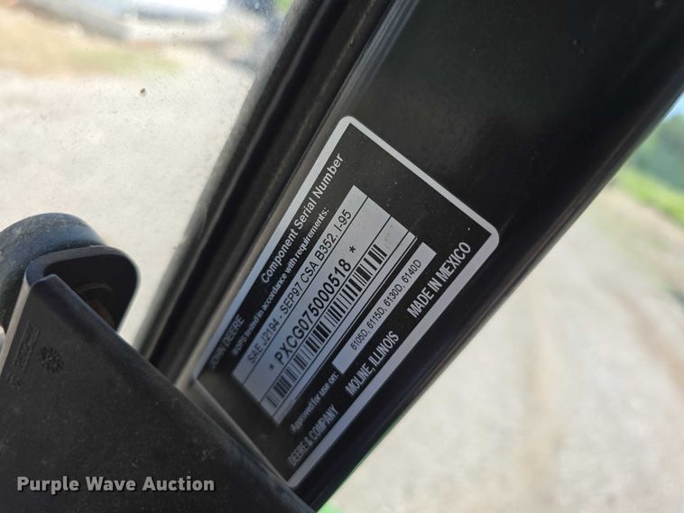 image for item DR3775 2013 John Deere 6115D MFWD tractor